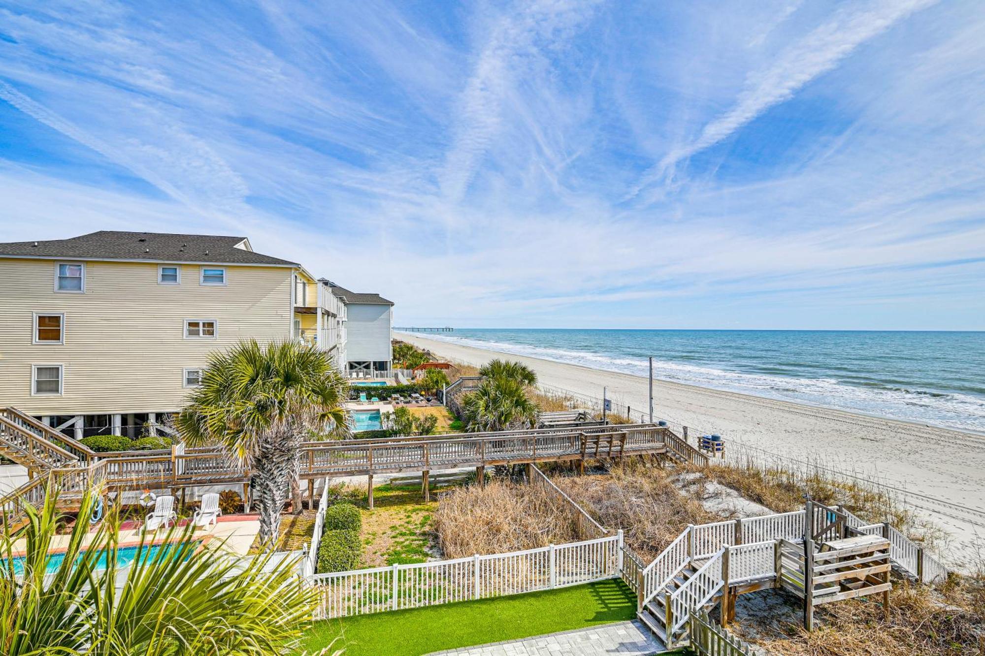 On-The-Beach Escape Oceanfront In Surfside! Myrtle Beach Exterior photo